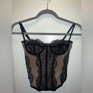 Urban Outfitters Modern Love corset black NWT